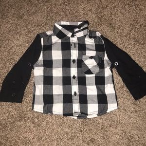 Black flannel shirt